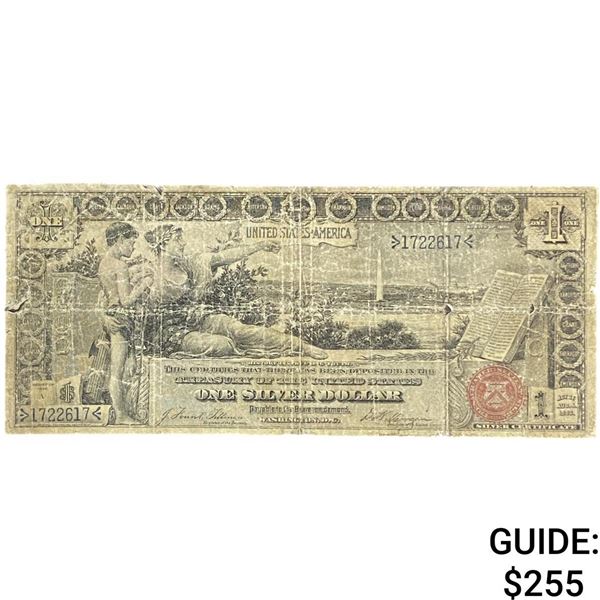 1896-A $1 Popular Educational Series VF Silver Certi.