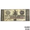 Image 1 : 1862 $5 State of Georgia Note-Milledgeville