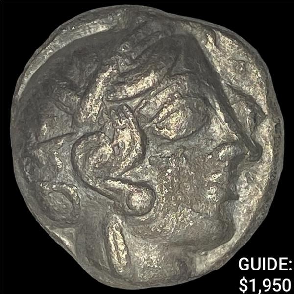 [440-404] BC Attica Athens Silver Owl Tetradrachm NEARLY UNCIRCULATED