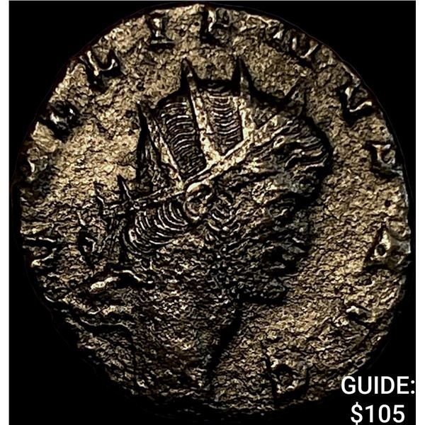 Roman Gallienus 253-268 AD Bronze Dbl Denarius CHOICE AU