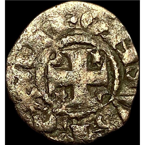 1248-1279 Portugal Alfonso III Silver Dinero NEARLY UNCIRCULATED