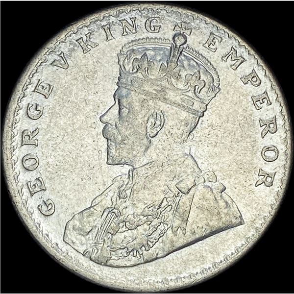 1919 India George V Silver One Rupees UNCIRCULATED