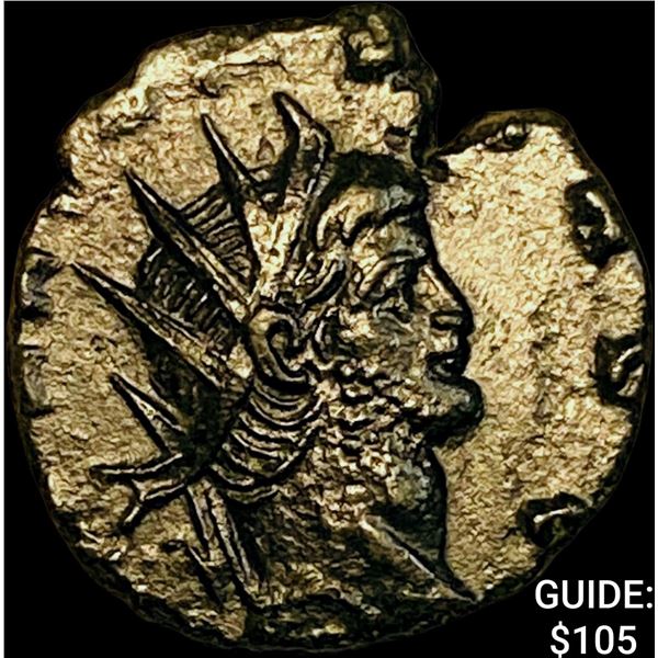 Roman Gallienus 253-268 AD Bronze Dbl Denarius CHOICE AU