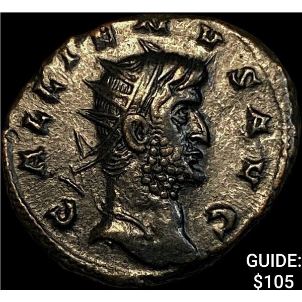 Roman Gallienus 253-268 AD Bronze Dbl Denarius CHOICE AU