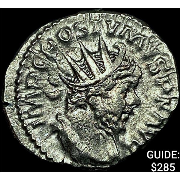 Roman Postumus 260-269 AD Silver Dbl Denararius CHOICE AU