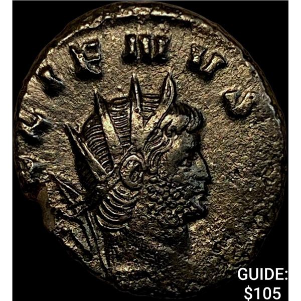 Roman Gallienus 253-268 AD Bronze Dbl Denarius CHOICE AU
