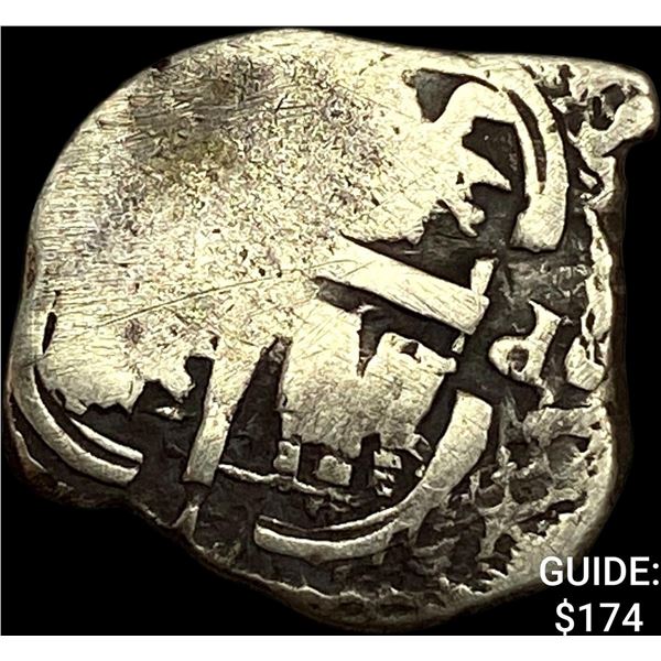 1500s-1600s Spanish Colonial Silver Cob NEARLY UNCIRCULATED