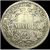 Image 2 : 1876-F Germany Silver 1 Reichsmark NEARLY UNCIRCULATED