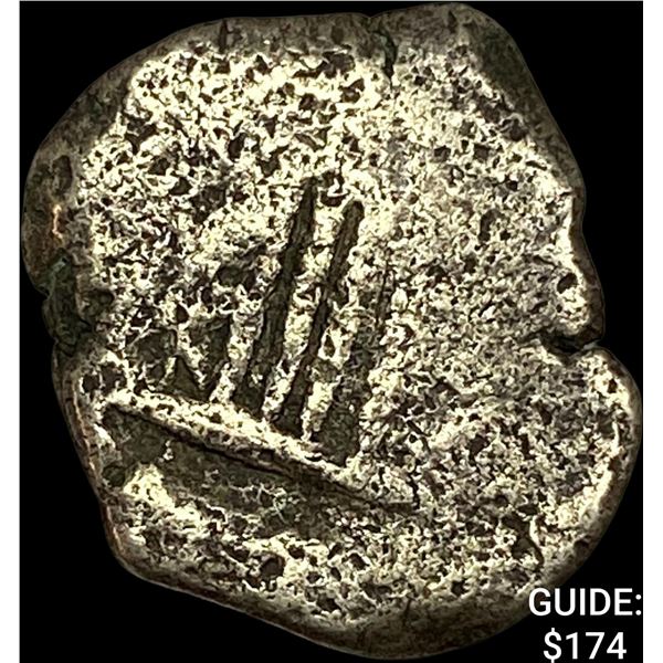 1500s-1600s Spanish Colonial Silver Cob NEARLY UNCIRCULATED