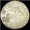 Image 2 : 1655-1705 Hungary Leopold Silver 3 Kreuzer CLOSELY UNCIRCULATED