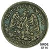 Image 1 : 1890Ho Mexico 25 Centavos CLOSELY UNCIRCULATED