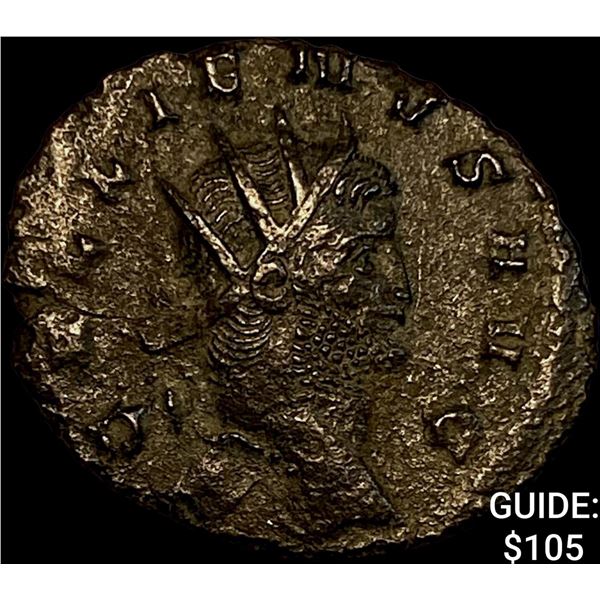 Roman Gallienus 253-268 AD Bronze Dbl Denarius CHOICE AU