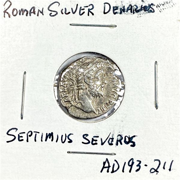 AD 193-211 Roman Silver Denarius Septimus Severus