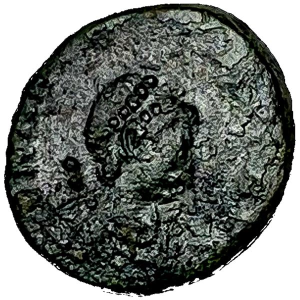 Arcadius 383-408 AD AE4