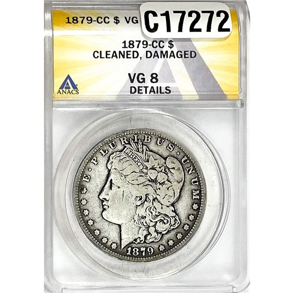 1879-CC Morgan Silver Dollar ANACS VG8