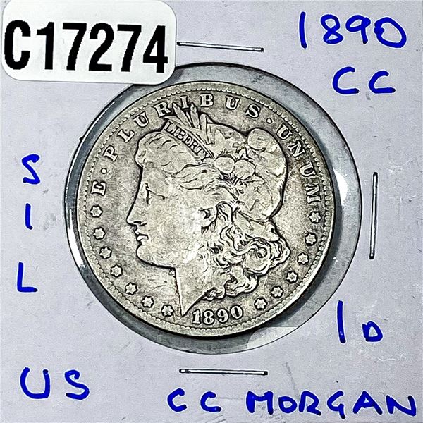 1890-CC Morgan Silver Dollar