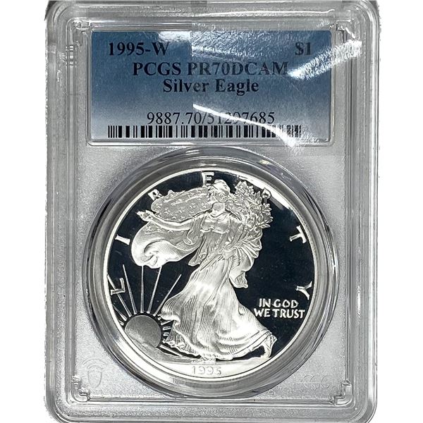 1995-W Silver Eagle PCGS PR70 DCAM