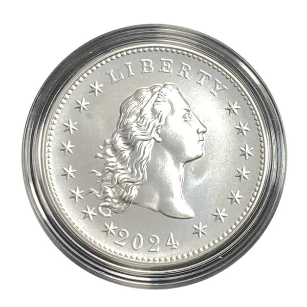 2024 Silver Flowing Hair 1 oz