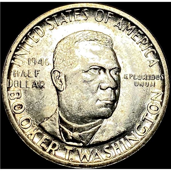 1946-S Silver Half Dollar Booker T. Washington UNCIRCULATED