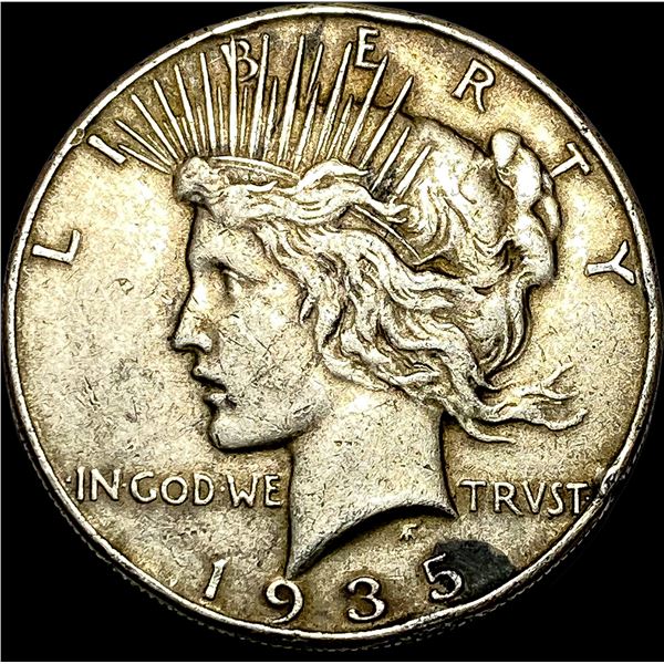 1935 Silver Peace Dollar NEARLY UNCIRCULATED