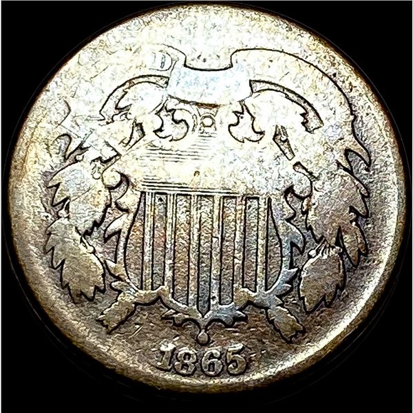 1865 Two-Cent Piece NICELY CIRCULATED