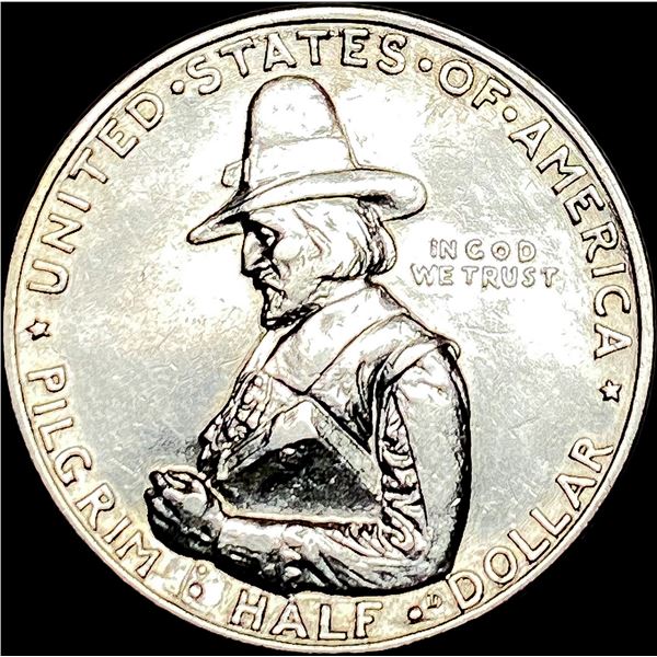 1920 Silver Pilgrim Tercentenary Half Dollar CLOSELY UNCIRCULATED