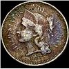 Image 1 : 1867 Nickel Three-Cent Piece NICELY CIRCULATED