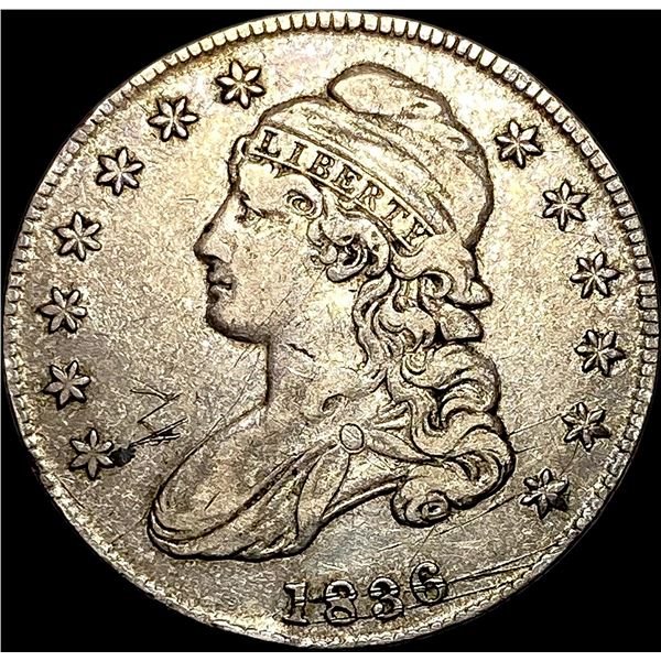 1836 Capped Bust Half Dollar NEARLY UNCIRCULATED