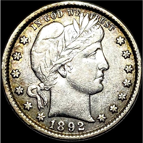1892 Silver Barber Quarter UNCIRCULATED