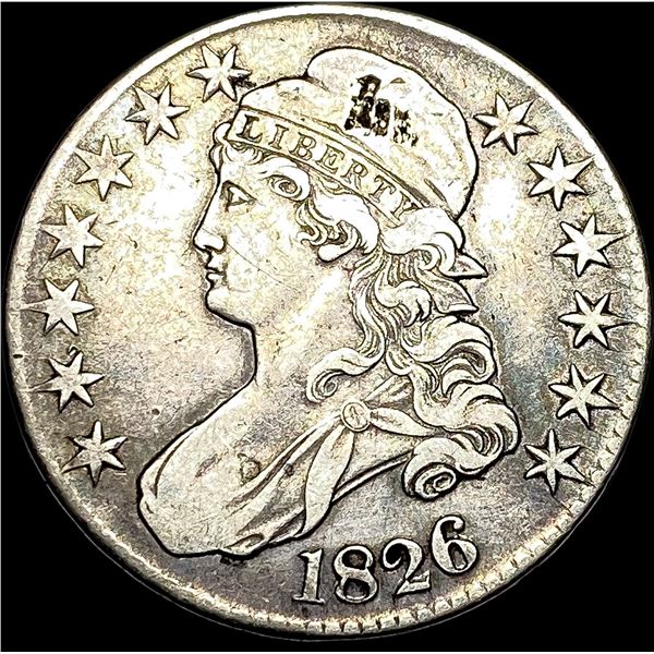 1826 Capped Bust Half Dollar NEARLY UNCIRCULATED