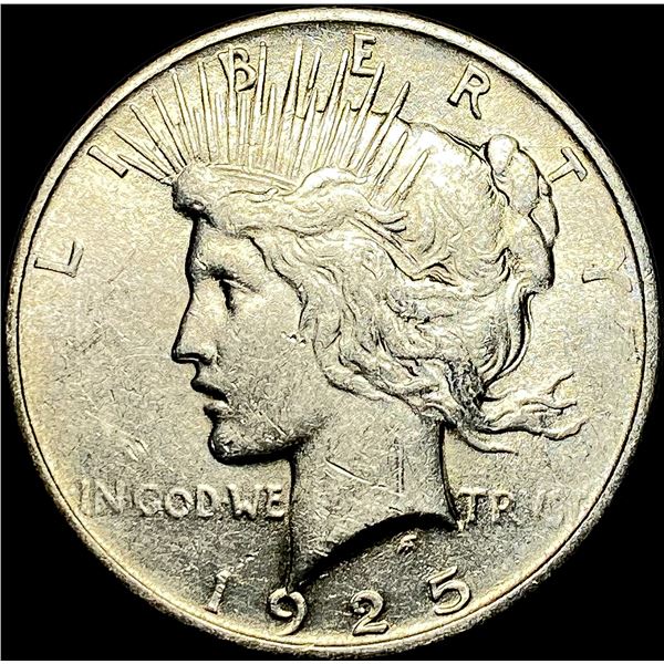 1925 Silver Peace Dollar CLOSELY UNCIRCULATED