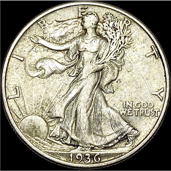 1936-D Silver Walking Liberty Half Dollar NEARLY UNCIRCULATED