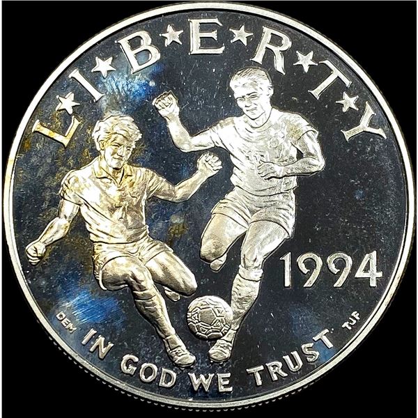 1994-S Silver Dollar World Cup Commemorative SUPERB GEM BU