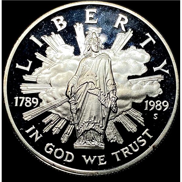 1989-S Silver Dollar Bicentennial of Congress CHOICE PROOF
