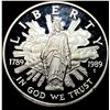 Image 1 : 1989-S Silver Dollar Bicentennial of Congress CHOICE PROOF