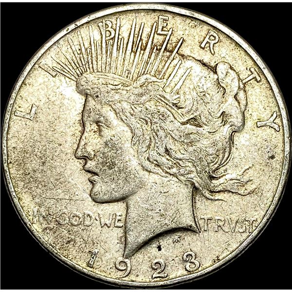 1923-D Silver Peace Dollar NEARLY UNCIRCULATED