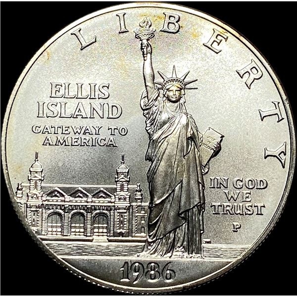 1986-P Silver Dollar Statue of Liberty Commemorative GEM BU