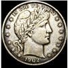 Image 1 : 1902 Barber Half Dollar NEARLY UNCIRCULATED