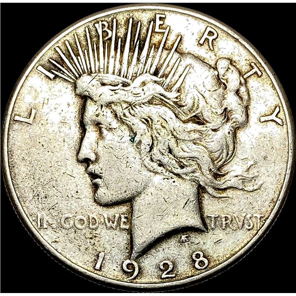 1928-S Silver Peace Dollar LIGHTLY CIRCULATED