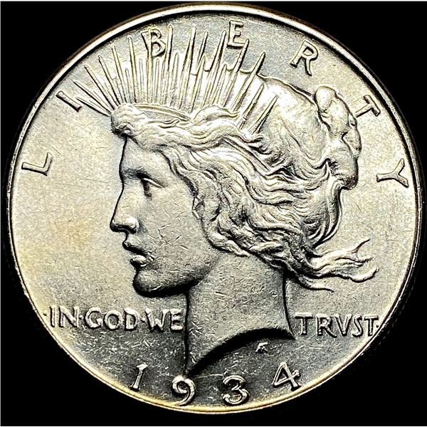 1934 Silver Peace Dollar CLOSELY UNCIRCULATED