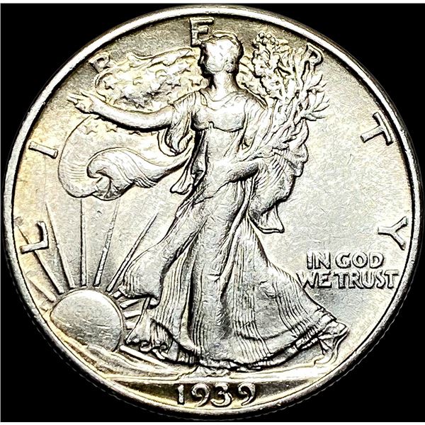 1939-S Silver Walking Liberty Half Dollar CLOSELY UNCIRCULATED