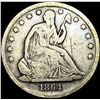 Image 1 : 1864-S Silver Half Dollar NICELY CIRCULATED
