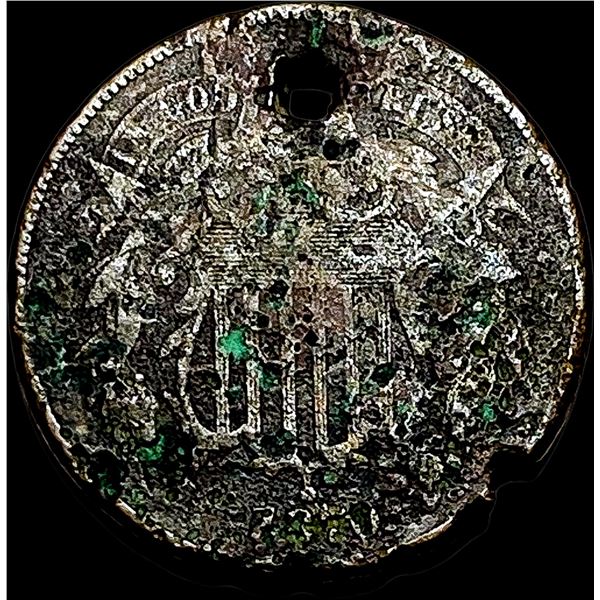 1864 Two-Cent Piece (Holed) NICELY CIRCULATED