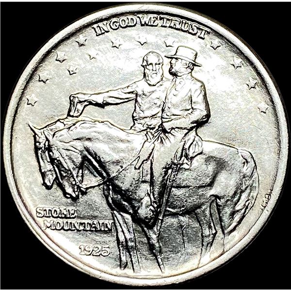 1925 Stone Mountain Silver Half Dollar CLOSELY UNCIRCULATED