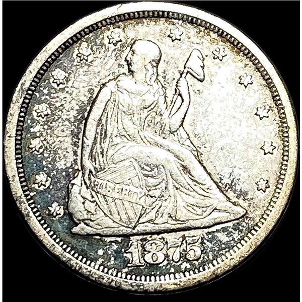 1875-S Silver Twenty Cent Piece NEARLY UNCIRCULATED
