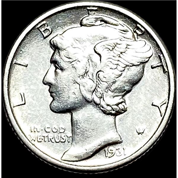 1931-S Silver Mercury Dime CLOSELY UNCIRCULATED