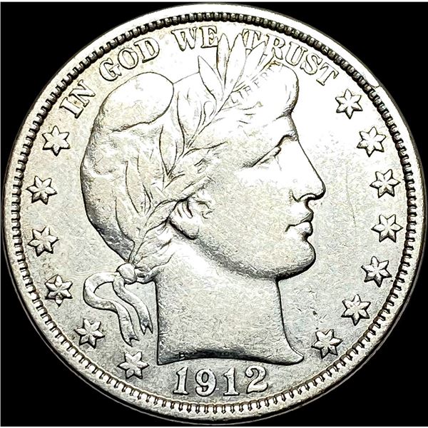 1912 Barber Half Dollar LIGHTLY CIRCULATED