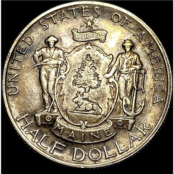 1920 Silver Half Dollar Maine Centennial CHOICE AU