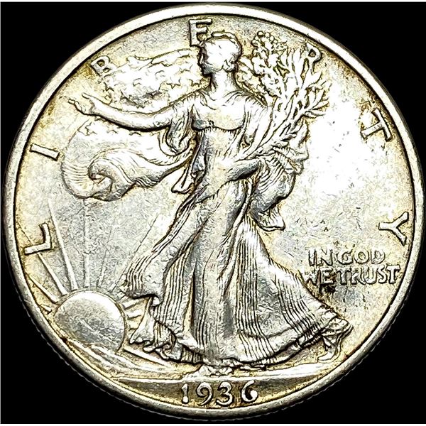 1936-S Silver Walking Liberty Half Dollar CLOSELY UNCIRCULATED