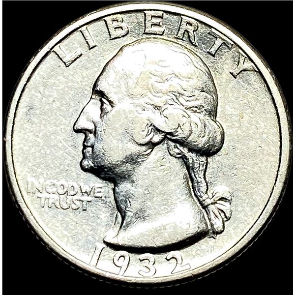 1932 Silver Washington Quarter NEARLY UNCIRCULATED